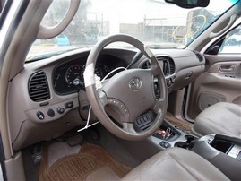 2005 Toyota Sequoia Limited White 4.7L AT 4WD #Z21675
